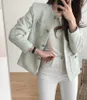 Vestes pour femmes printemps automne Chic parfumé manteau en Tweed brut veste en laine Chaquetas Jaqueta