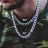 20 "24" 28 "2018 usine Top qualité Micro pavé cz chaîne à maillons cubains Miami longue chaîne de luxe garçon hommes bijoux hip hop collier 267m
