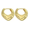 Hoop & Huggie 18K Gold Plated Luxury Quality Earrings For Women 2022 Ladies Classic Oval Circle Christmas Gift Female Jewelry220z