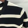 Men's T Shirts Summer Contrasting Stripes Crew Neck Slim Tshirt High Quality Short Sleeved Knitwear Bottomed Camisa Hombre Mannen Kleding