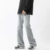 Neglective Winter Silver Fox Pantaloni con cinturino in peluche Moda da uomo American High Street Casual