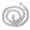 Correntes clássico 925 colares de prata esterlina para mulher homens 20 polegadas requintado simples círculo torcido moda jóias presentes de natal