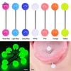 Starbeauty 7 stuks Noctilucent Barbell Tongpiercing Ring Acryl Tepel Helix Langue Oor Pircing Sieraden1 Overige325F