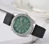 2023 orologi di lusso da donna di alta qualità Serie a tre punti Orologio da donna al quarzo Orologio europeo di marca di lusso con cinturino in gomma Hot Fashio diamante Accessori per ragazza