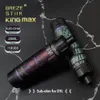 Oryginalny oryginalny elektronika Breze King Max do 10000 850 mAh 20 ml rabatów ilościowych Współpraca i wzajemne korzyści