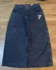 Jeans da uomo JNCO Jeans larghi Hip Hop Rock modello di ricamo Uomo Donna 2023 New Fashion Streetwear Retro Harajuku Vita alta Jeans a gamba larga T231017