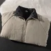 Piumino da uomo Parka giapponese con colletto in piedi giacca imbottita vintage Cityboy peluche americano retrò stile Hong Kong cappotto invernale cargo 231017