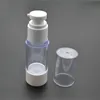 20st/parti 15 ml som plastemulsionskräm luftlös liten påfyllningsbar flaska tom kosmetiska provförpackningsbehållare SPB106 dilsh bcedf