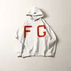 Herr hoodies mode ess designer hoody testad känsla av gud säsong 7 dimma fg stora bokstäver flockade tryckta hoodie lös high street trend