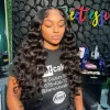 Brazilian Loose Deep Wave Lace Front Human Hair Wigs for Women 30inches 36inches 13X4 Lace Frontal Wigs Glueless Black /blonde /grey /blue Synthetic Lace Closure Wig