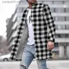 Herenwolmixen Populaire mode herenjas 2022 Winter Nieuwe stijl herenwollen opstaande kraag Middellange zak Casual jas Kleding Herenjas T231017