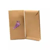 Brown Kraft Paper Socks Packaging Bag Stocking Storage Bag Christmas gift Bag Retail Packaging