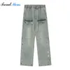 Men's Jeans Men Casual Baggy Pants Straight-leg Trousers Elastic Waist Pantalon Homme Streetwear Y2k Top Ropa Hombre Youthful Vitality