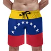 Men's Shorts Flag Of Venezuela Bandera Venezolana Anime Causalpremium Adjustable Drawstring Breathable Quick Dry Beach