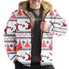 Felpe con cappuccio da uomo Moda Casual Multi modello con cappuccio in pile Maglione natalizio Numero giacche invernali da uomo 3x giacca