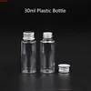 100pcs / lot en gros 30 ml / cc bouteille d'huile essentielle pot cosmétique mini bouchon en aluminium pot rechargeable émulsion emballage flacon videhaut quant Hmje