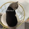 豪華なペット服pデザイナー猫服犬服冬の温かいニットセーターペットセーターファッション3色