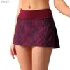 Damen-Trainingsanzüge, Pace Rival mit Damen-Yoga-Shorts mit hoher Taille und befestigten Röcken, für Tennis, Workout, Fitnessstudio, Kleidung, Sportbekleidung, L231017