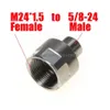 M24X1.5 Female To 5/8-24 Male Stainless Steel Thread Adapter Fuel Filter M24 Ss For Napa 4003 Wix 24003 Soent Trap Screw Drop Delive