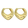 Hoop & Huggie 18K Gold Plated Luxury Quality Earrings For Women 2022 Ladies Classic Oval Circle Christmas Gift Female Jewelry204b