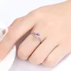 S925 Silver Inlaid Pink Diamond Ring Charm Women Zircon High Grade Ring Jewelry for Women Wedding Party Engagement Valentine's Day Christmas Anniversary Gift SPC