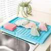 Kitchen Storage Creative Drain Tray Fruit Vegetable Board Rectangular Tableware Shelf Plastic Drainer Dish For Bowl Cup