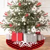 Factory Outlet Decorative creativity lovely printed Tree Skirt mall window Christmas tree bottom apron dress up atmosphere layout O1RP