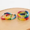 Charm Armband Shinus Emamel Tile Armband Rainbow Pärlor Multicolor Jewelry Boho Summer Beach Accessories Handgjorda Jewellery1214D