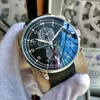Top Fashion Quartz Chronograph Watch Men Gold Silver Tial 40 mm Classic Stopwatch Gentlemen Casual Randwatch gumowy pasek 676p
