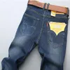 Mode vårsträcka jeans plus stor storlek 28 -44 46 48 raka denim män berömda varumärke jeans mens designer jeans 20203180