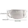 Midjeväskor Bröstväska för kvinnor Fashion Pu Leather Fanny Pack Casual Letters Tryckt dragkedja axel enkel fast färg crossbody 231017