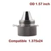 1.375X24 Titanium Eindkap Schroef Cups Baffle Adpater 1/2X28 5/8X24 Draad Mount voor Auto Olie Soent Reiniging Buis Filter Kit Drop Deliv