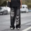 Herenjeans Hiphop Persoonlijkheid Gescheurd Koreaanse versie Modetrend Losse veelzijdige stijl Pasvorm Type Taille Lengte