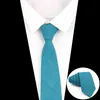 Neck Ties 27Colors Solid Cotton Tie For Man Wedding 6.5cm Skinny DarkOrange Coral Green Necktie Party Tuxedo Tie Gift Cravat AccessoriesL231017