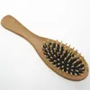 Cheap Price Natural Wooden Brush Healthy Care Massage Wood Hair Combs Antistatic Detangling Airbag Hairbrush Hair Styling Tool TH1195