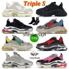 Scarpe casual Donna Designer Triple S Moda Parigi Vintage Old Dad Sneakers Nero Bianco Verde Suola trasparente Appartamenti Piattaforma Uomo Donna Sport all'aria aperta Scarpe da ginnastica 17fw