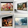 92"-150" Electric Projector Screen ALR Motorized Projection Screen for UST Laser Projector Optoma P1 Home Theater