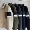 Felpa con cappuccio Stones Island Giacche da uomo Giacca firmata da donna Cappotto allentato in lana d'agnello vintage Cerniera calda Coppia asiatica 2023s Cp felpa con cappuccio soffio di alta qualità O