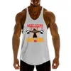 Bodybuilding Stringer Tank Top Men Fitness Clothing Y Back Gym Sleuveless Shirt Cotton O Neck Sports Stringer Vest 220630279f