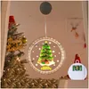 Christmas Decorations Led Suction Cup Hanging Lights With Design Window Decoration Festive Atmosphere Small Colored Drop Delivery Ho Dh5Tp