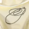 Chains 2mm Steel Color Stainless Chain Necklaces Twisted Twist Necklace Fashion Jewelry For Women