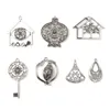 Pendant Necklaces 10PCs Charms For Jewelry Making Antique Vintage Pomegranate Silver Color Filigree Earrings Necklace DIY