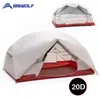 Namioty i schroniska Bswolf 2 osoby namiot kempingowy Ultralight 20D 380T nylonowa podwójna warstwa wodoodporna plecak do podróży turystycznych z darmową matą 231017