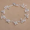 gift 925 silver Sand beads hanging grapes Bracelet DFMCH087 new fashion sterling silver plated Chain link gemstone 214p