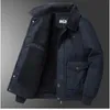 Men's Down Parkas Warm Wool Cotton Coat Military Windbreaker Men Bomber Jacket Tactical Luxury Brand Clothing Winter Outerwear Zipper 231017