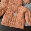 Para baixo casaco 1-6y crianças roupas outono engrossado algodão menina jaqueta bebê crianças casaco quente criança crianças outwear crianças roupas inverno 231016