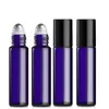 Cobalt Blue 10 Ml Glass RollOn Bottles With Stainless Steel Roller Ball Perfume Essential Oil Massage Thick Glass Container Portable ZZ