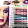 Eye Shadow Multifunktionsfodrar Pen Highlighter Waterproof Glitter Matte Eyeliner Pencil Longlasting Lip Beauty Makeup 231017