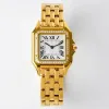 U1 Top AAA rettangolare da donna orologio da serbatoio coppia orologi di alta qualità panthere 22 27mm orologio quadrato regalo classico zaffiro impermeabile sportivo montre luxe colore oro