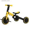 Bikes Ride-Ons 1 3 Poussette Tricycle pour Enfants avec vélo à pédales léger et Pliant bidirectionnel pour bébé Q231018